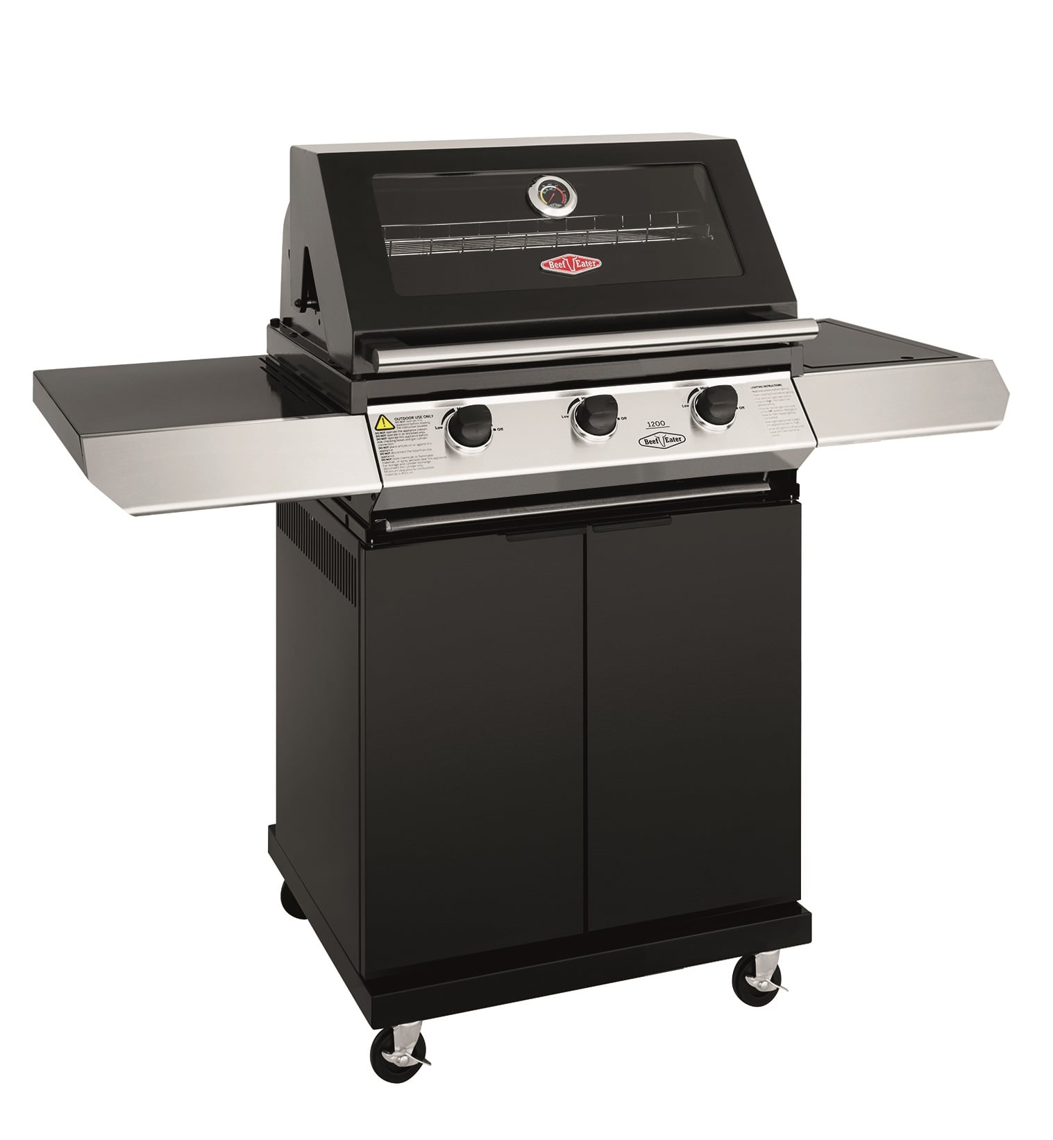 BeefEater 1200E Series - 3 Burner Gas Barbecue and Trolley