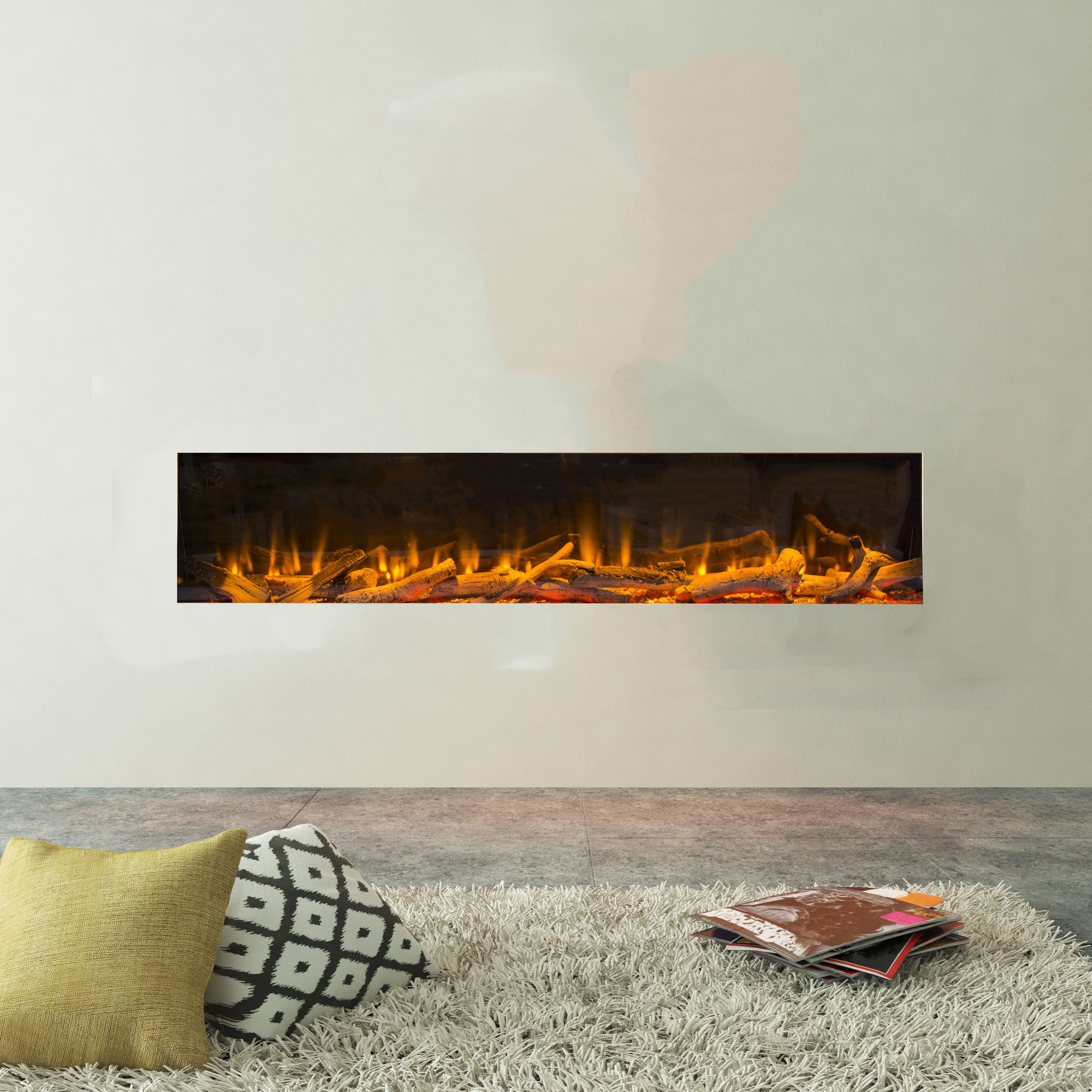 Advanced Fires Widescreen Panoramic Fire Wall Electric Fire 🔥