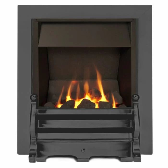 Valley Coal Effect Gas Fire with Black Nickel Fret and Trim🔥