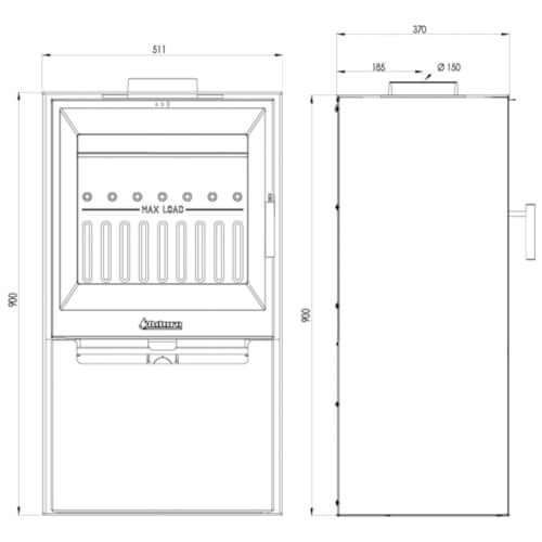 Aduro 14 Wood Burning Stove 6kW