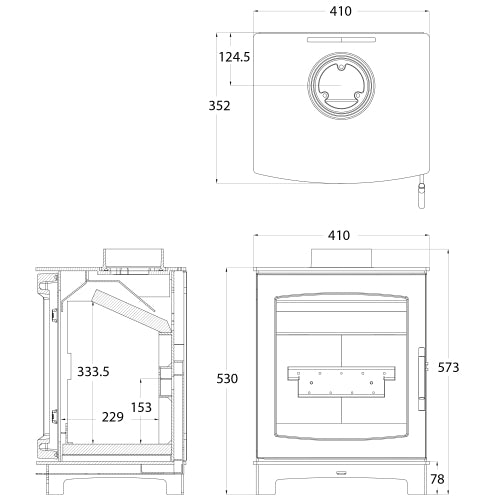 Mi-Fire Tinderbox Medium Wood Stove 5kW ECODesign