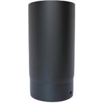 Stove Flue Pipe in Black Enamelled - 175mm Diameter - Glowing Flame
