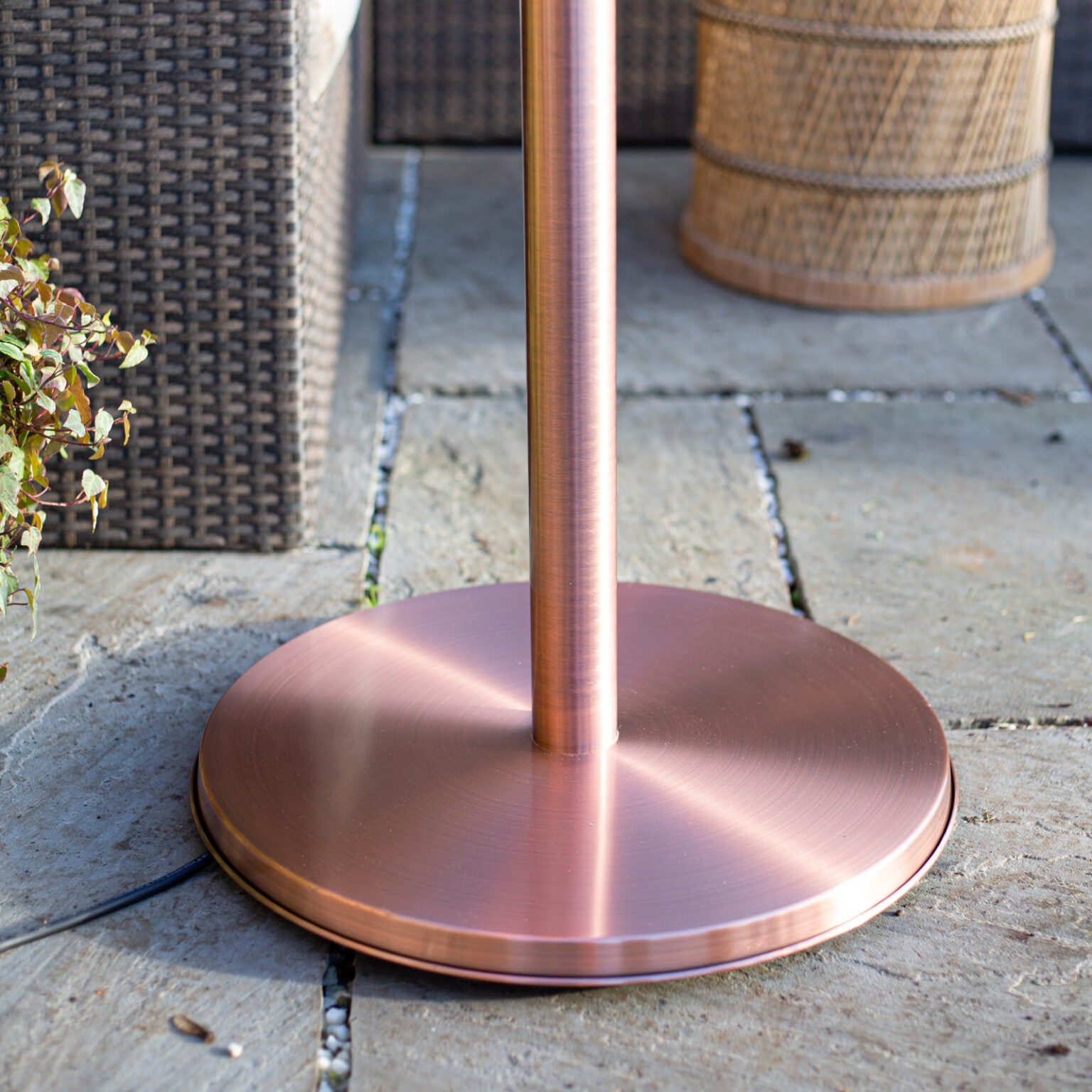 LaHacienda Adjustable Standing Patio Heater in Copper