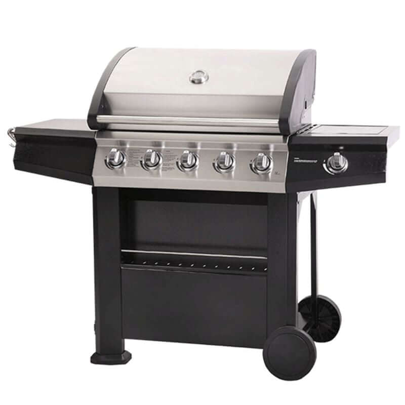 Lifestyle Dominica 5+1 Burner Gas Barbecue Grill - Glowing Flames