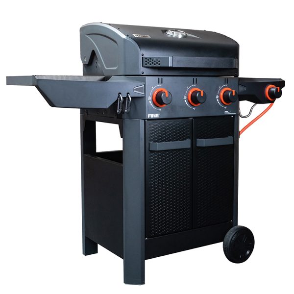 Halmo 4 Burner Family Gas Barbecue Including Side Burner