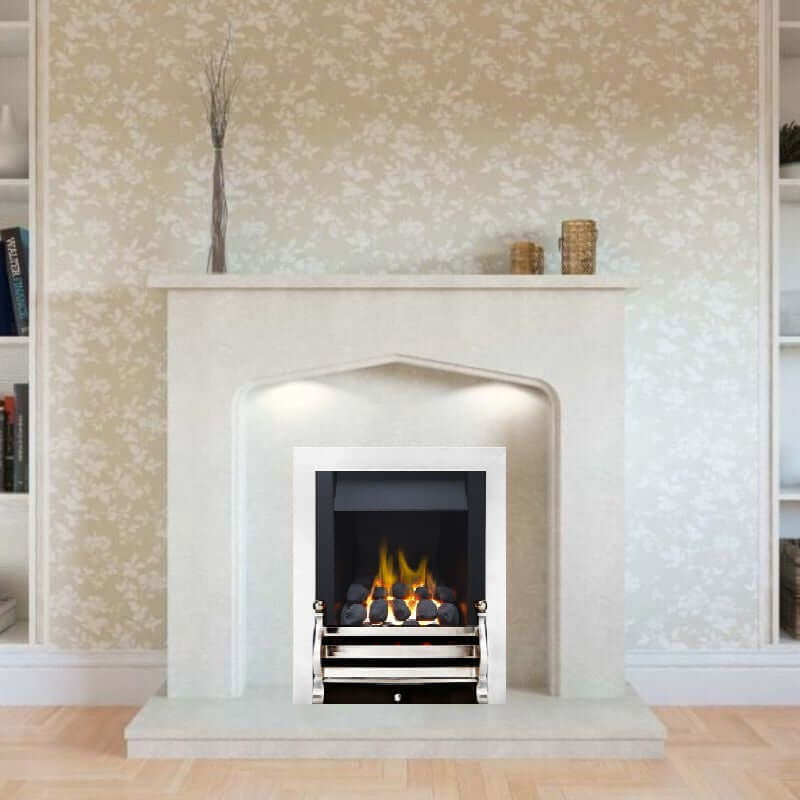 Valley Slimline High Efficiency Gas Fire with Chrome Fret and Trim🔥