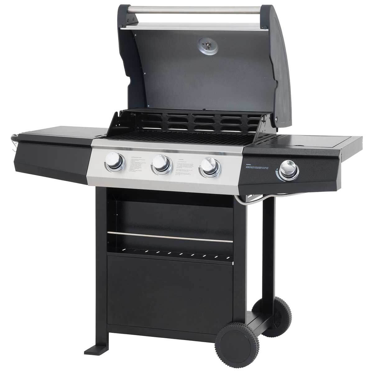 Lifestyle St. Vincent 3+1 Burner Gas Barbecue Grill - Glowing Flames