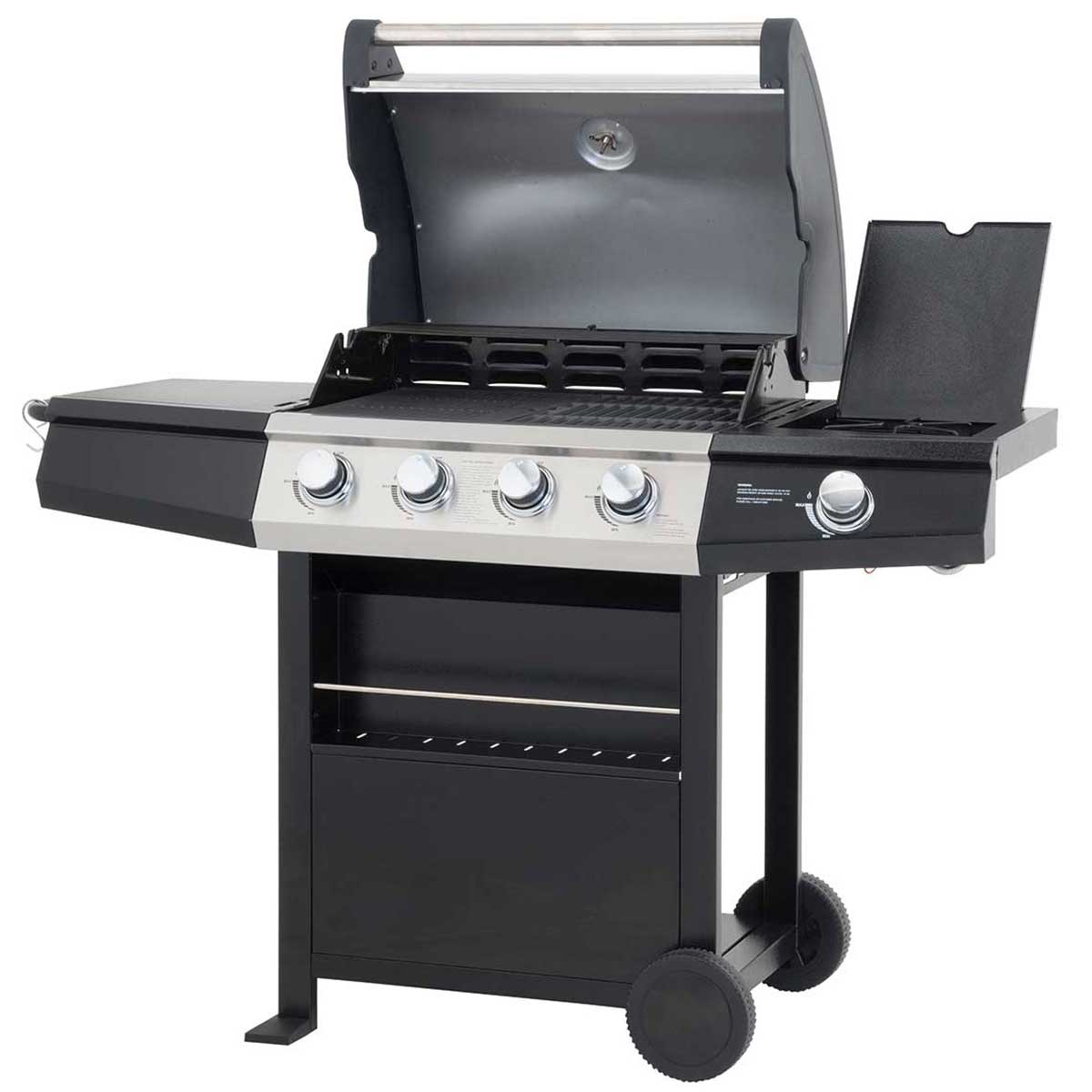 Lifestyle Grenada 4+1 Burner Gas Barbecue Grill - Glowing Flames