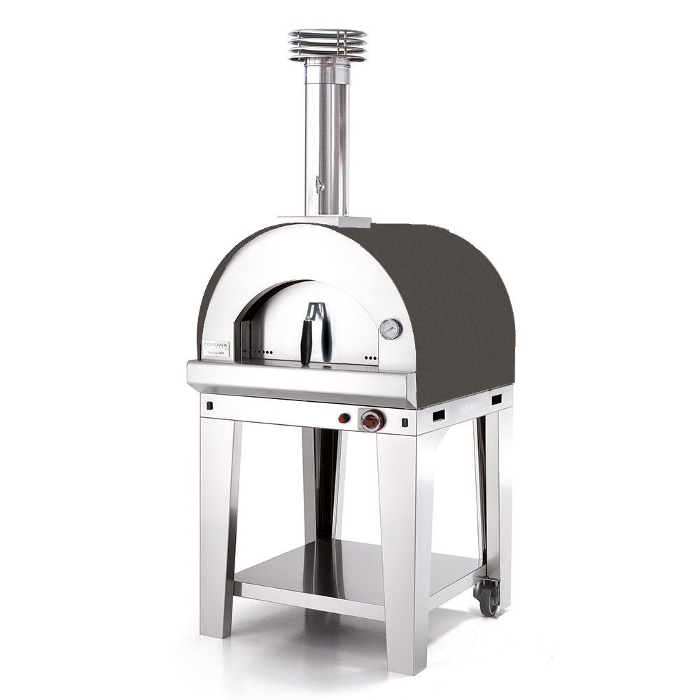 Fontana Forni Margherita Gas Pizza Oven Including Trolley - Anthracite