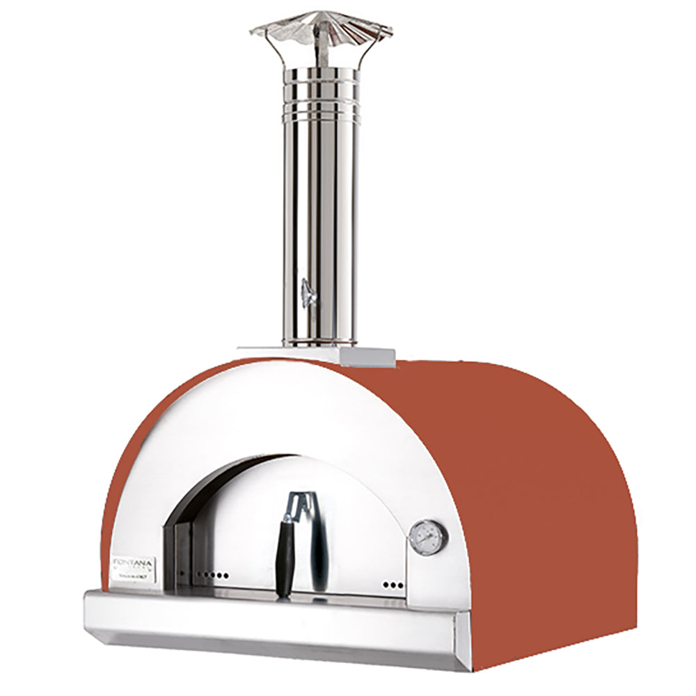Fontana Margherita Built In Wood Pizza Oven - Rosso