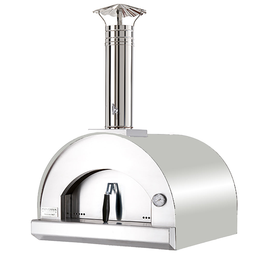 Fontana Margherita Built In Wood Pizza Oven - Stainless Steel