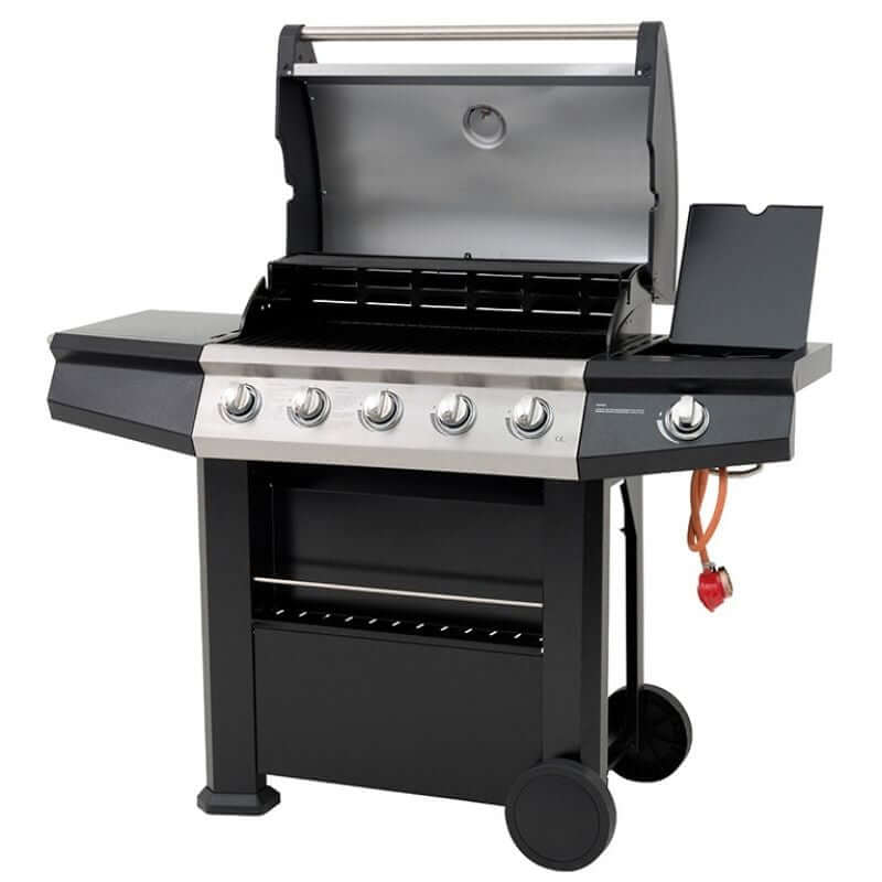 Lifestyle Dominica 5+1 Burner Gas Barbecue Grill - Glowing Flames