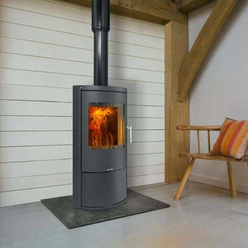 Opus Harmony Multifuel Stove - Glowing Flame