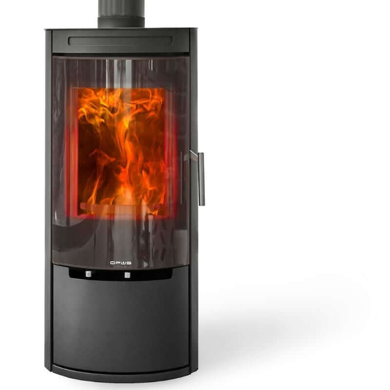 Opus Melody G Wood Burning Stove - Glowing Flame