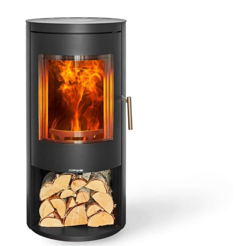 Opus Melody LS Wood Burning Stove - Glowing Flame