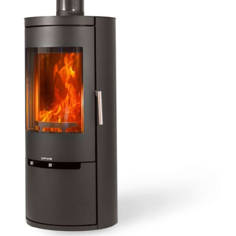 Opus Melody Wood Burning Stove - Glowing Flame