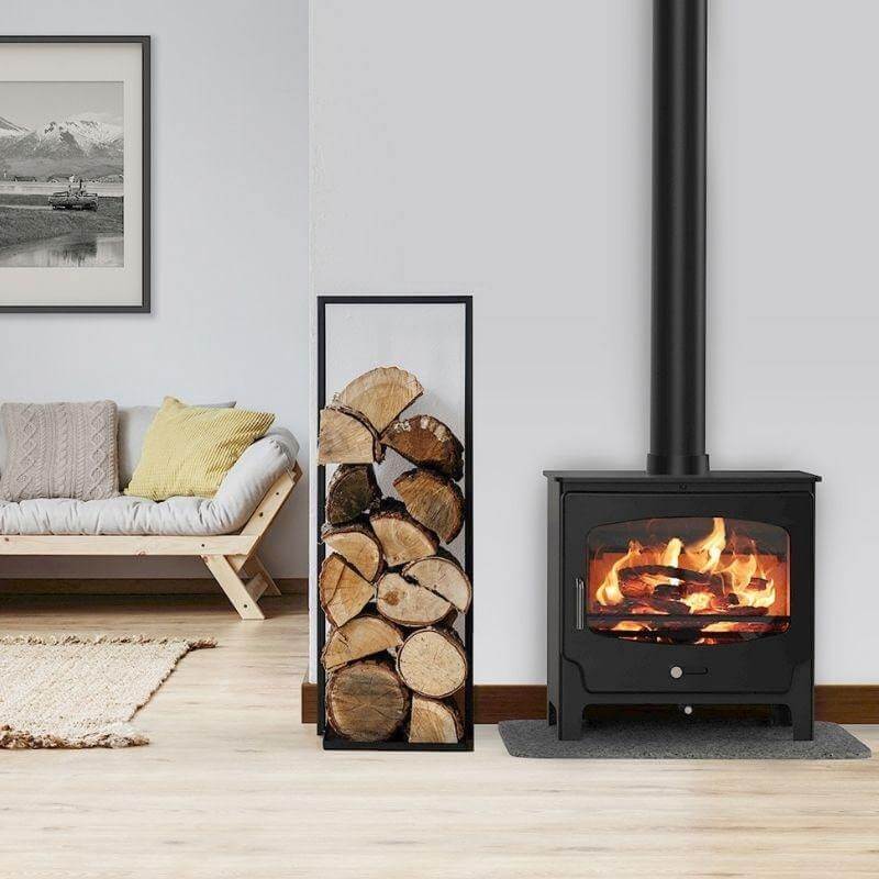 Saltfire ST-X Wide Bioethanol Stove - Glowing Flame