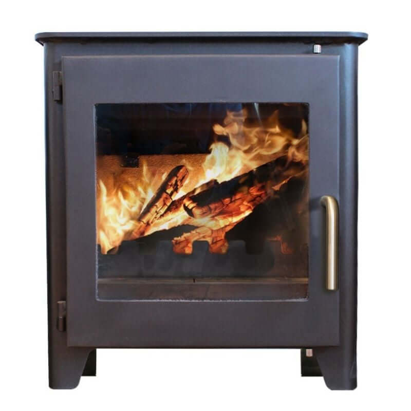 Saltfire ST-1 Vision Wood Burning Stove - Glowing Flame