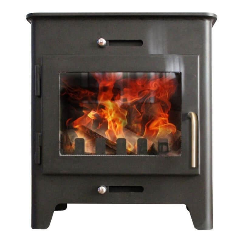 Saltfire ST-1 Wood Burning Stove - Glowing Flame