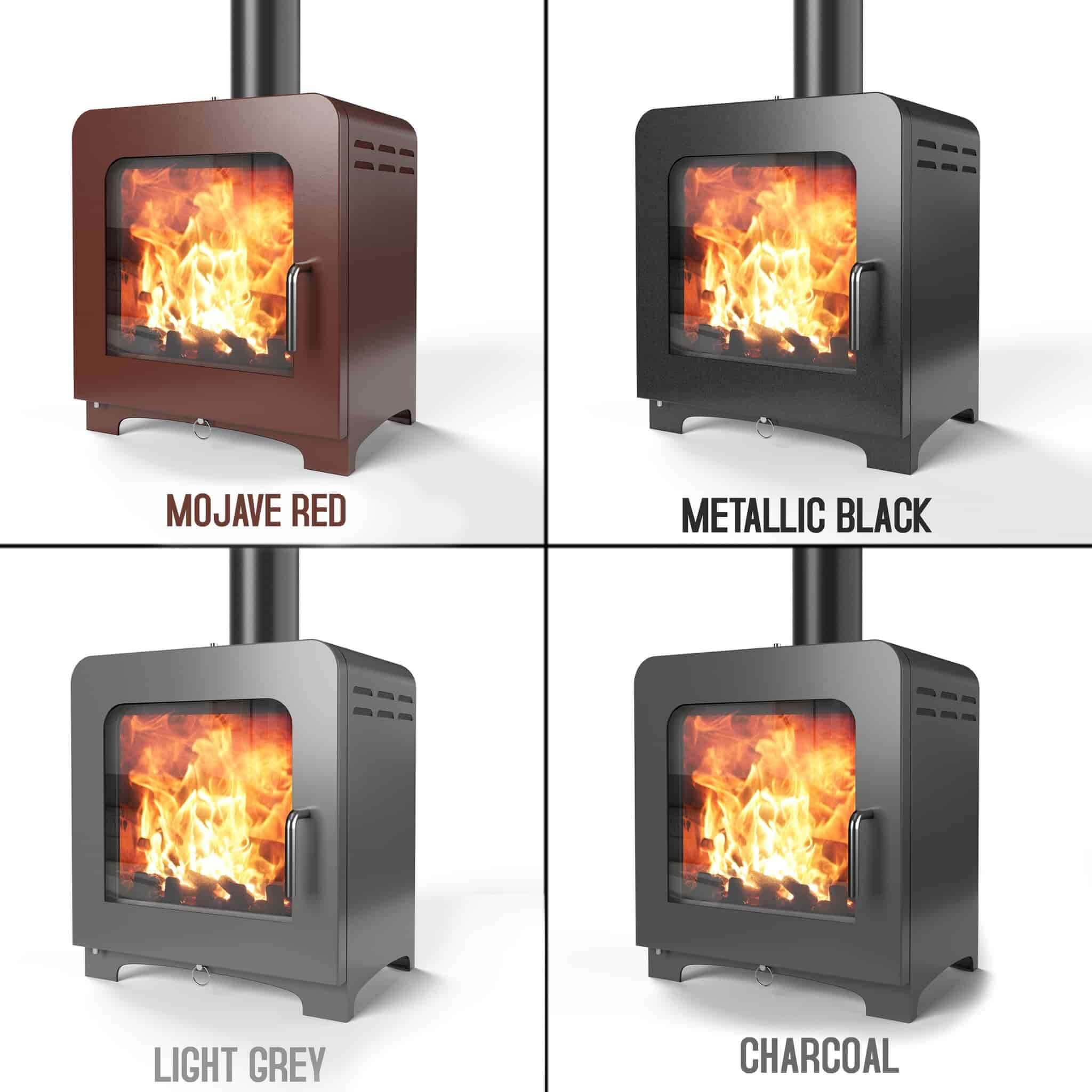 Saltfire ST-4 Multifuel Stove - Glowing Flame