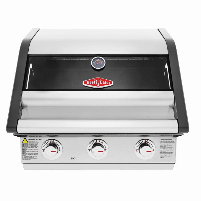 Beefeater 1600S Series - 3 Burner Built in Gas Barbecue Grill