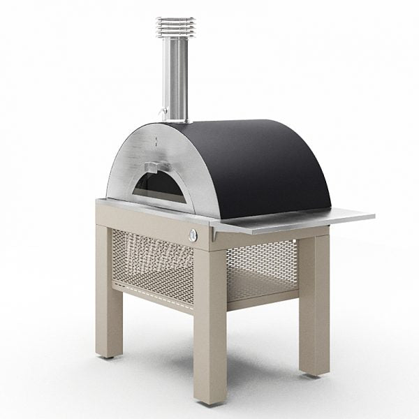 Fontana Forni Riviera Wood Fired Pizza Oven Including Trolley