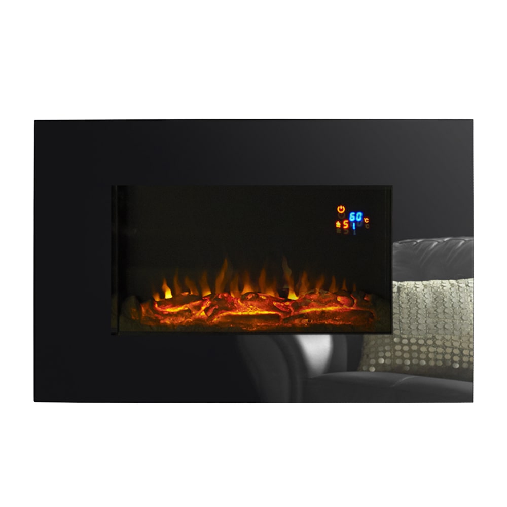 Eko Fires 1110 Black - LED Wall Mounted Electric Fire