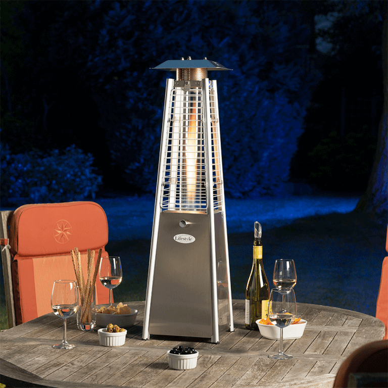 Lifestyle Chantico 3kW Table Top Flame Heater - Glowing Flames