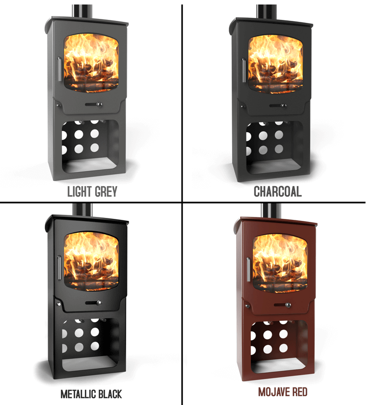 Saltfire ST-X5 Tall Bioethanol Stove - Glowing Flame