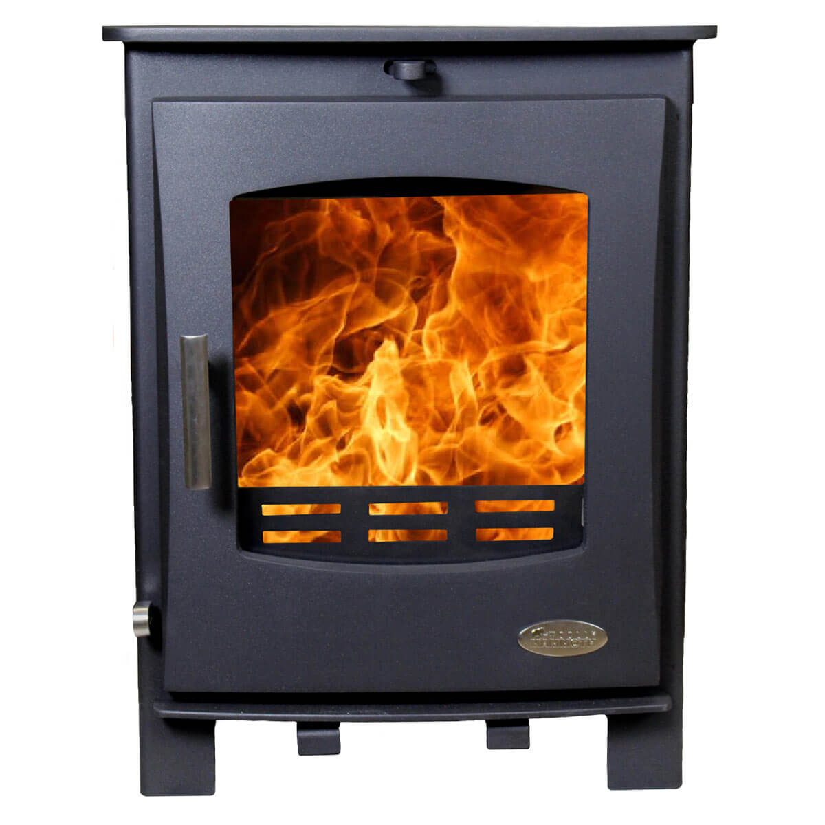 Woolly Mammoth 5 Mk2 Multifuel Stove - Glowing Flame