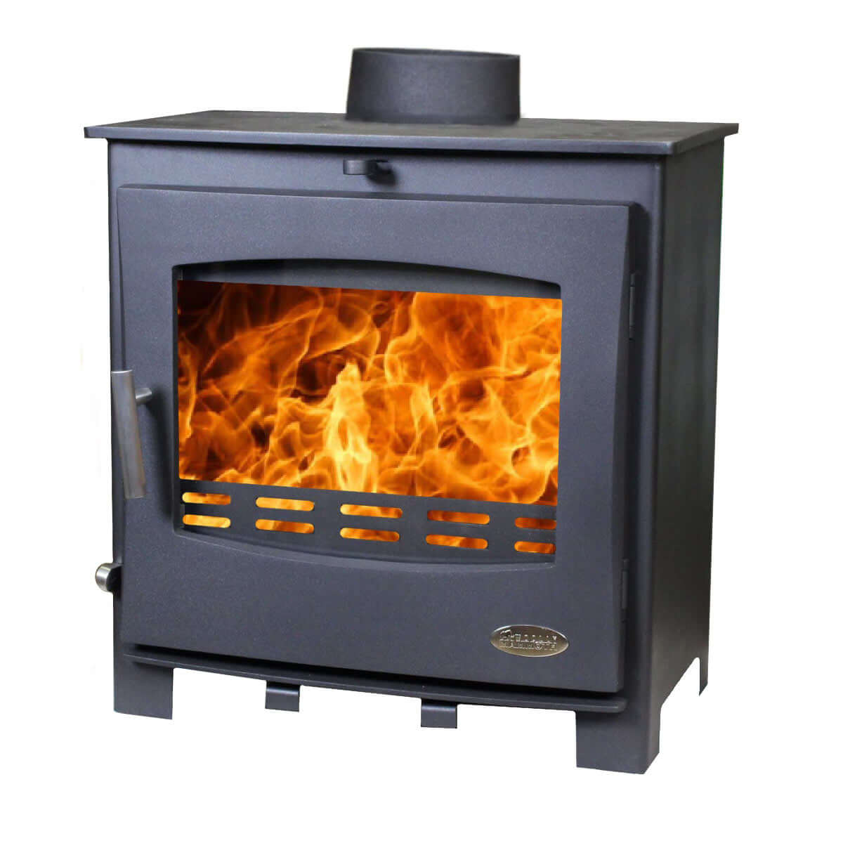 Woolly Mammoth 5 Widescreen Mk2 Multifuel Stove - Glowing Flame